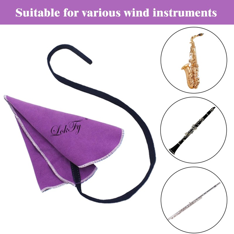 Cleaning Cloth Swab for Inside Tube Suitable for Clarinet Piccolo