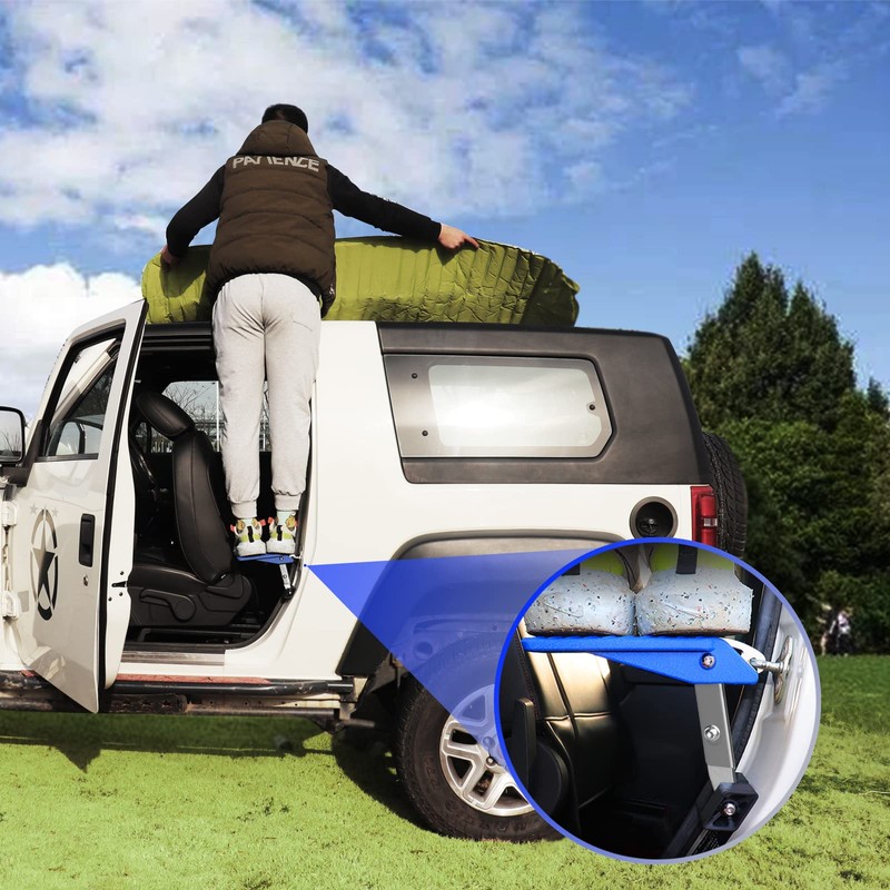 TOOENJOY Universal Car Door Step with 5 Gear Adjustment/No Assembly,