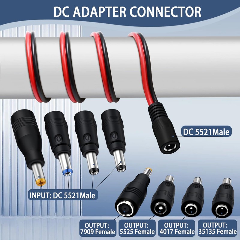 COMeap (2 Pack) SAE to DC Adapter for Jackery Solar