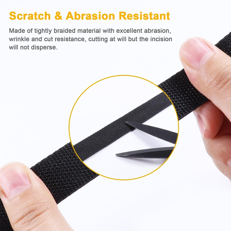 1-1/8" 5FT Heat Shrink Braid Sleeve, 2:1 Ratio Shrinkable Braid