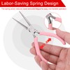 HARFINGTON Needle Nose Pliers 5" Mini Jewelry Pliers with Non-slip
