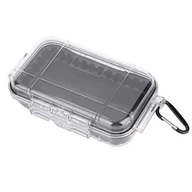 Caja de plástico a prueba de golpes Estuche de Supervivencia A Prueba de agua A Prueba de agua al aire libre Estuche Duro Flotante Caja Seca Húmeda Caja de Transporte Contenedor Marino(Transparente)