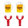 Beach Vacationers' Towel Clips for Beach, Pool, and Cruise Chairs,