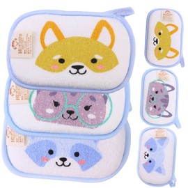 Totority 6pcs Bath Mitts Soft Cartoon Animal Washcloths Exfoliating Bath Gloves for Boys and Girls for and Strong Water Absorption