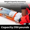 Dyncan 2 Pcs Folding Medical Emergency Stretcher, Portable Aluminum Alloy
