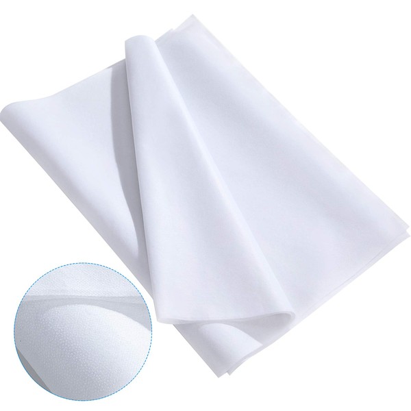 3 Sheets of Melting Composite Fleece Lightweight Polyester (White, 50 cm x 2.7 m)