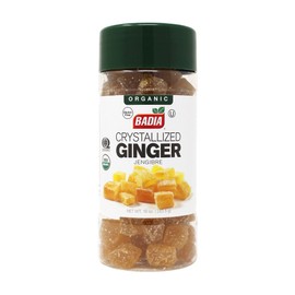 Badia Organic Crystallized Ginger, 10 oz - Sweet & Spicy, Perfect for Baked Goods, Desserts, Sauces and Teas