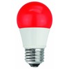 TCP 40W Equivalent, LED Red A15 Light Bulbs, Non-Dimmable
