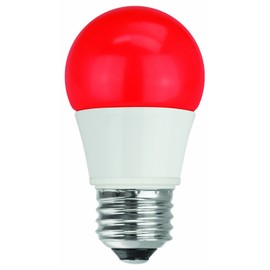 TCP 40W Equivalent, LED Red A15 Light Bulbs, Non-Dimmable