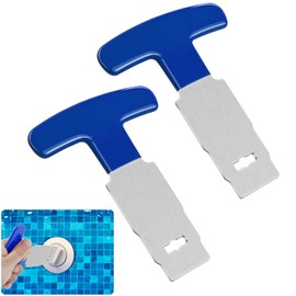 2 Pack Pool Plug Removal Tool with Handle Grip, Upgraded Metal Eyeball Seat Removal Tool for Above& Inground Pool Spa Return Jet Plug Nozzles Inlet Fittings, Compatible with SP1419A-SP1419E Hayward