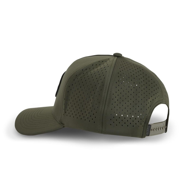 Trucker Cap with Mesh and Print Rubber Sport, Khaki/Black, One