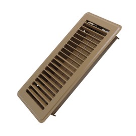 Howeall 4" x 10" Floor Register - Heavy Duty Steel Walkable Floor Vents - Easy Adjust Air Supply Lever - Vent Covers for Home (Brown)