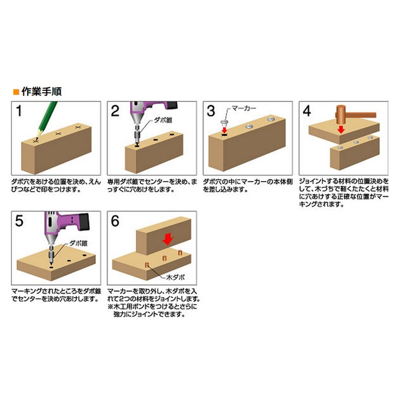 Onishi Kogyo Hexagonal Shaft Dowel Cone Marker Set (NO.22MS) for