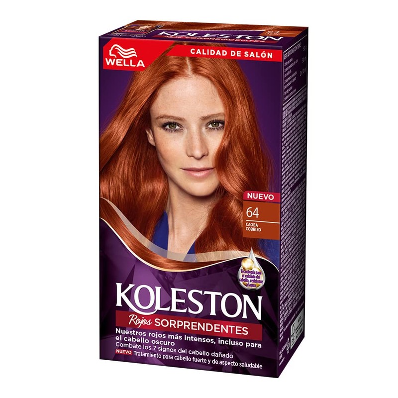 Koleston Tinte Permanente 64 Caoba Cobrizo, 70 ml - Paquete