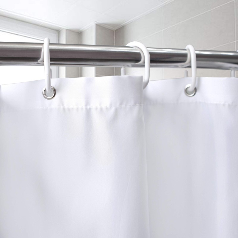 Long Shower Curtain Liner 78 Inches Height-Water-repellent Fabric Shower Curtains