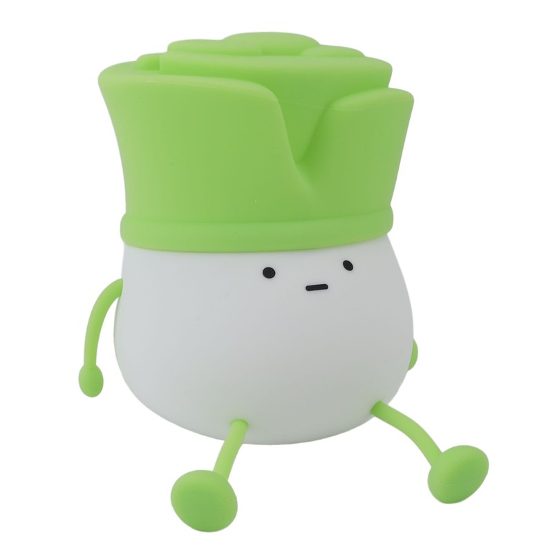 Cute LED Night Light Tap Control Rechargeable 1.5W Decorative Scallion