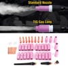 46Pcs Welding Nozzle TIG Contact Welder Nozzle for Torch 17/18/26