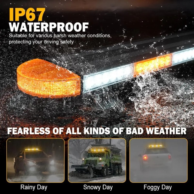 31-Inch Low Profile LED Light Bar Full Aluminum Emergency Rooftop