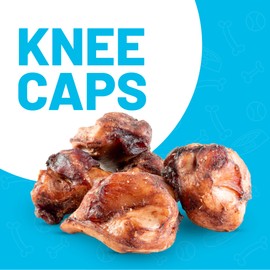 Sitka Farms Premium Beef Knee Caps Smoked Dog Bones | Natural Long Lasting Dog Treats | Low Fat High Protein Dog Bones | Healthy Treats for Dogs Teeth | Natural Beef Chews - Meaty Bones (12 Count)