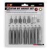 Performance Tool W38805 3/8" Drive 6-Point Star Bit Set, 26-Piece