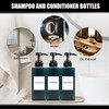YACEYACE Large Shower Bottles with Pump, 22oz Set of 3