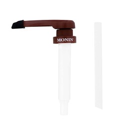 Monin - Sauce Pump, Only Compatible with 64 oz Monin Gourmet Sauce, Approximately 1/2 oz Per Pump, Recommended for Dark Chocolate Sauce (Brown)