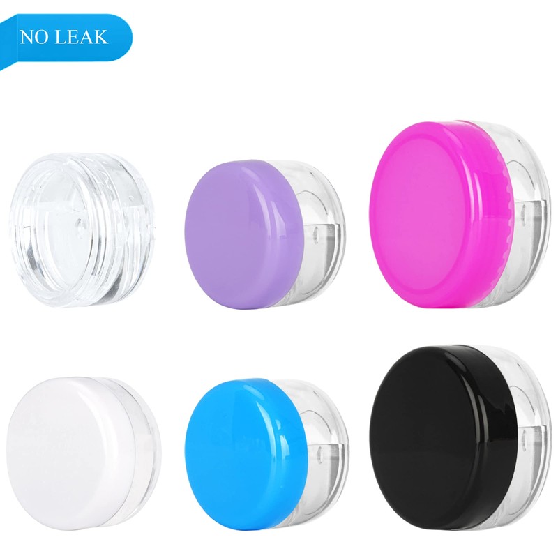 25PCS 3 Gram Sample Containers, 3ml Empty Jars with Lids,