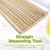 ZZTX 3 Pack Wooden Ruler 12 Inch Rulers Bulk Wood