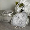 Crystal Coasters -White and Silver Salt Agate - Set of