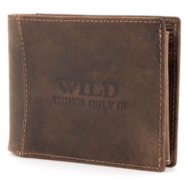 ekavale Men's Leather Wallet with RFID, NFC Protection Wallet for Men with Coin Compartment, Dark brown, coin purse