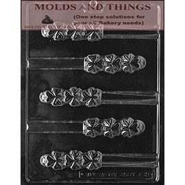 SHAMROCK PRETZEL Chocolate Candy Mold With Copywrited Candy Making Instruction