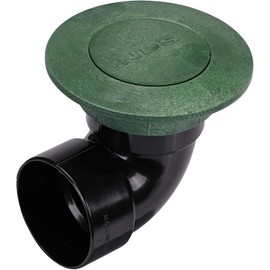 NDS 322G* Pop-Up Drainage Emitter with Elbow, fits 3-Inch Sewer and Drain Pipe, Works with Drainage Systems Including Catch Basins and Channel Drains, Green