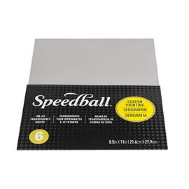 Speedball Screen Printing Ink Jet Transparency Sheets, 8-1/2 x 11 Inches, Pack of 6