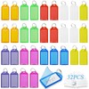 SHENSAIGO Pack of 32 Key Fobs Writeable 8 Colours Plastic