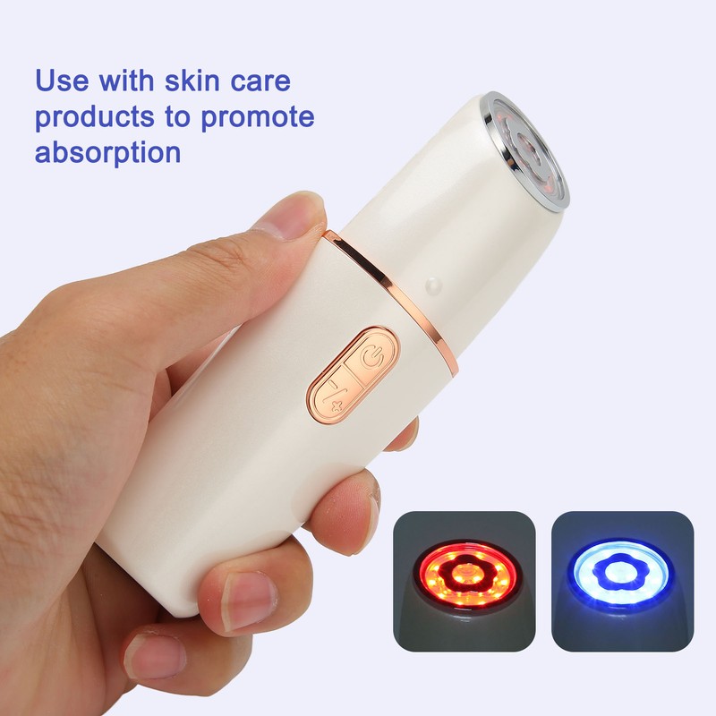 EMS Microcurrent Face Beauty Machine Red Blue Light RF Skin