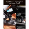TAZENI Cup Holder Phone Mount for Car Bottle Friendly Cup