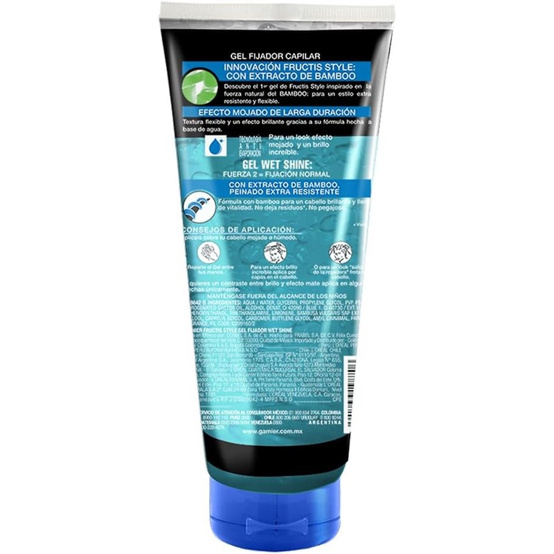 Garnier Fructis Gel Wet Shine, 200 ml