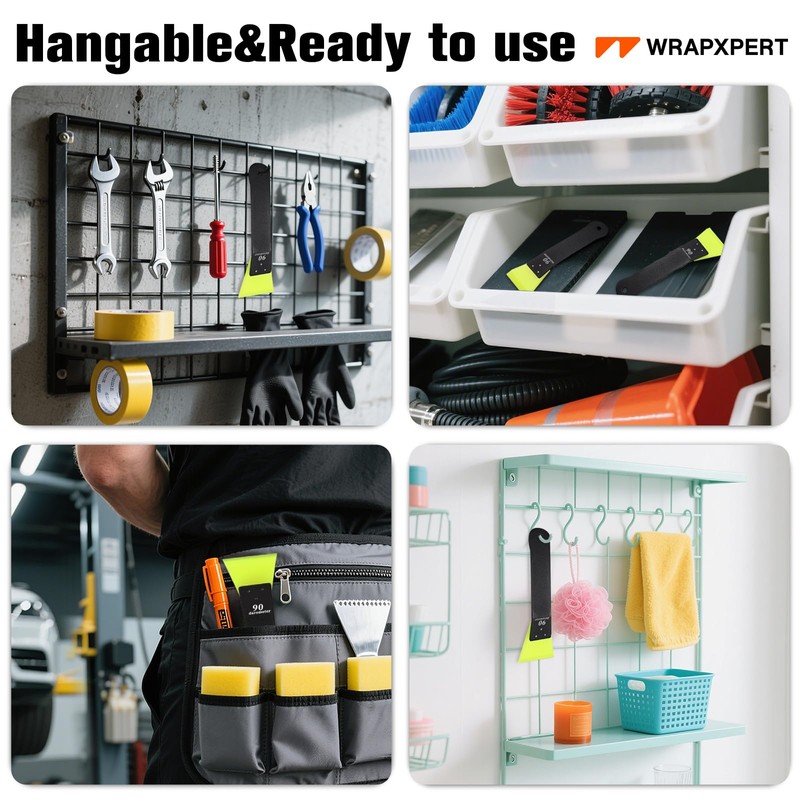 WRAPXPERT Small Squeegee 2 Pack, Mini Squeegee for Small Window