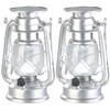 Lunartec Storm Lantern LED Solar: Set of 2 Dimmable High-Power