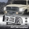 G-PLUS LED Light Bar Headlights w/o Bulbs Compatible with Dodge