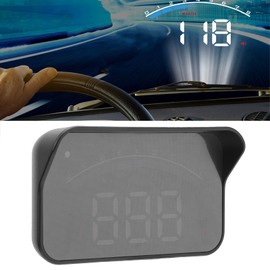 SelWatty Car Head Up Display Velocímetro, Universal de 3.5 Pulgadas, Interfaz HUD OBD2, Aviso de Exceso de Velocidad, Visualización de la Temperatura del Agua