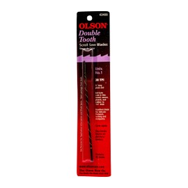 Olson Double Tooth Scroll Saw Blades 30TPI 0.66 x 0.33 UN 1