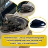 Car Door Side Rearview Mirror Cover Compatible With Ford Fusion