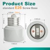 DiCUNO E26 to E26 Light Socket Extender, UL Listed, Heat-Resistant