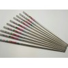 10 Pcs (5 Pairs) Peony Design Silver Stainless Steel Chopsticks