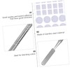 Baluue 56pcs Makeup Palette Tool Spatula and Magnetic Stickers for