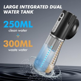 Ear Wax Removal kit, Electric Ear Cleaner with 4 Pressure Modes, Safe & Effective Ear Wax Flushing Kit with USB-C & IPX7 Waterproof, 8 Tips (Black)