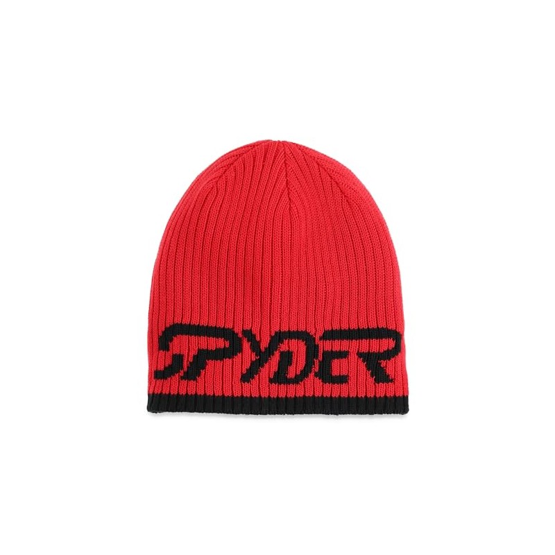 Spyder Men's Logo Ski Beanie Hat, Red, One Size, Spyder