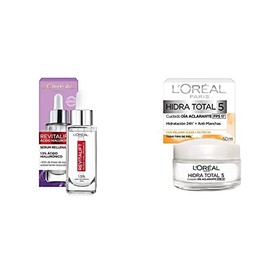 LOreal Paris Serum Facial Anti Arrugas Acido Hialuronico Revitalift LOreal ParisLOreal Paris Crema Antimanchas, Hidra Total 5, 50 ml                  