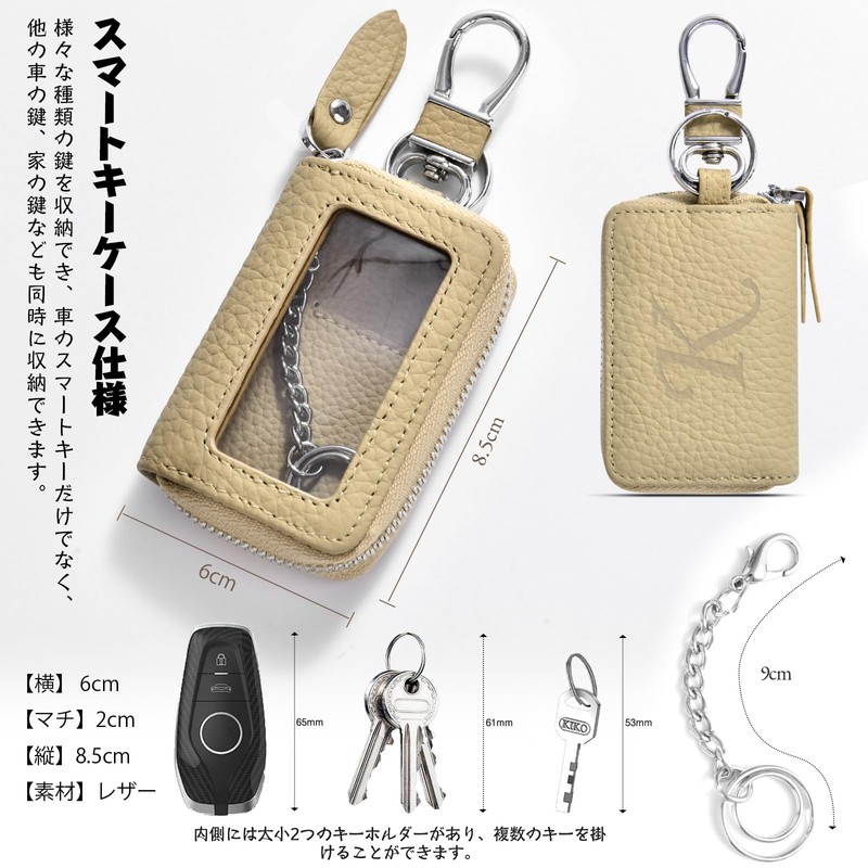 YooFa Women's Smart Key Case with Clear Window, Car Key